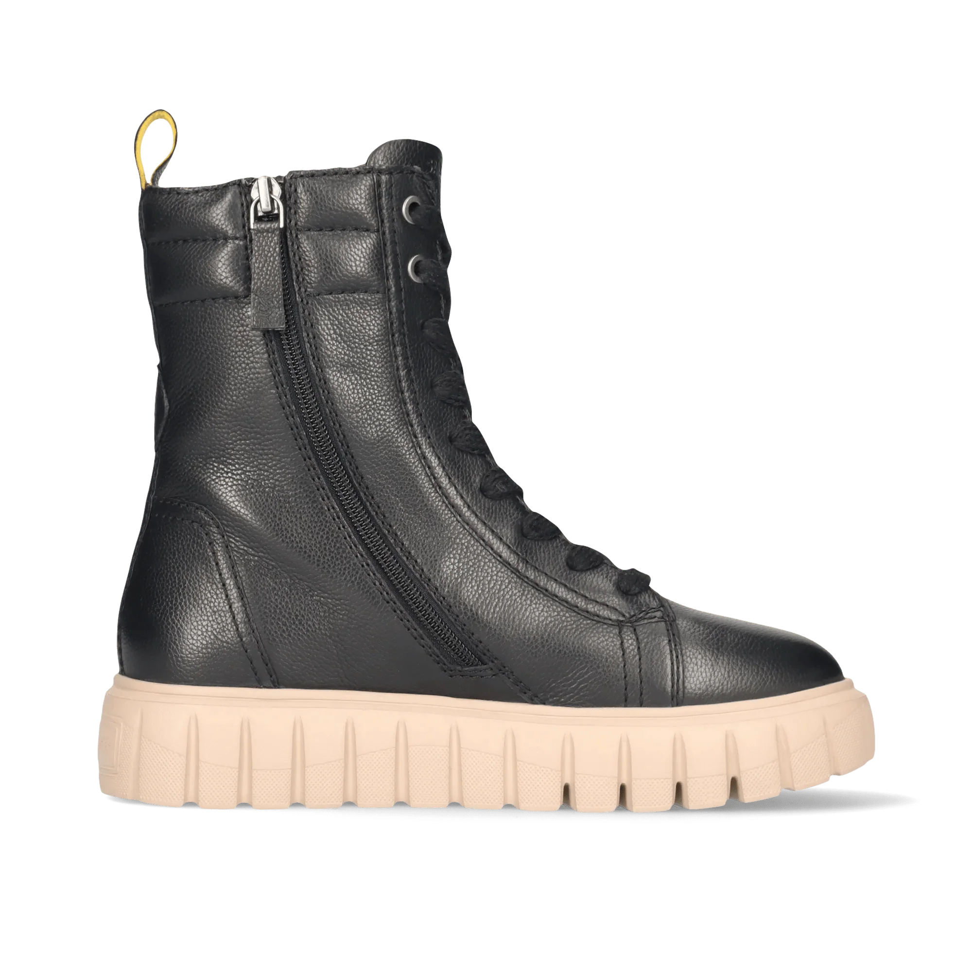 Leder Schnürstiefelette Schwarz - Image 3