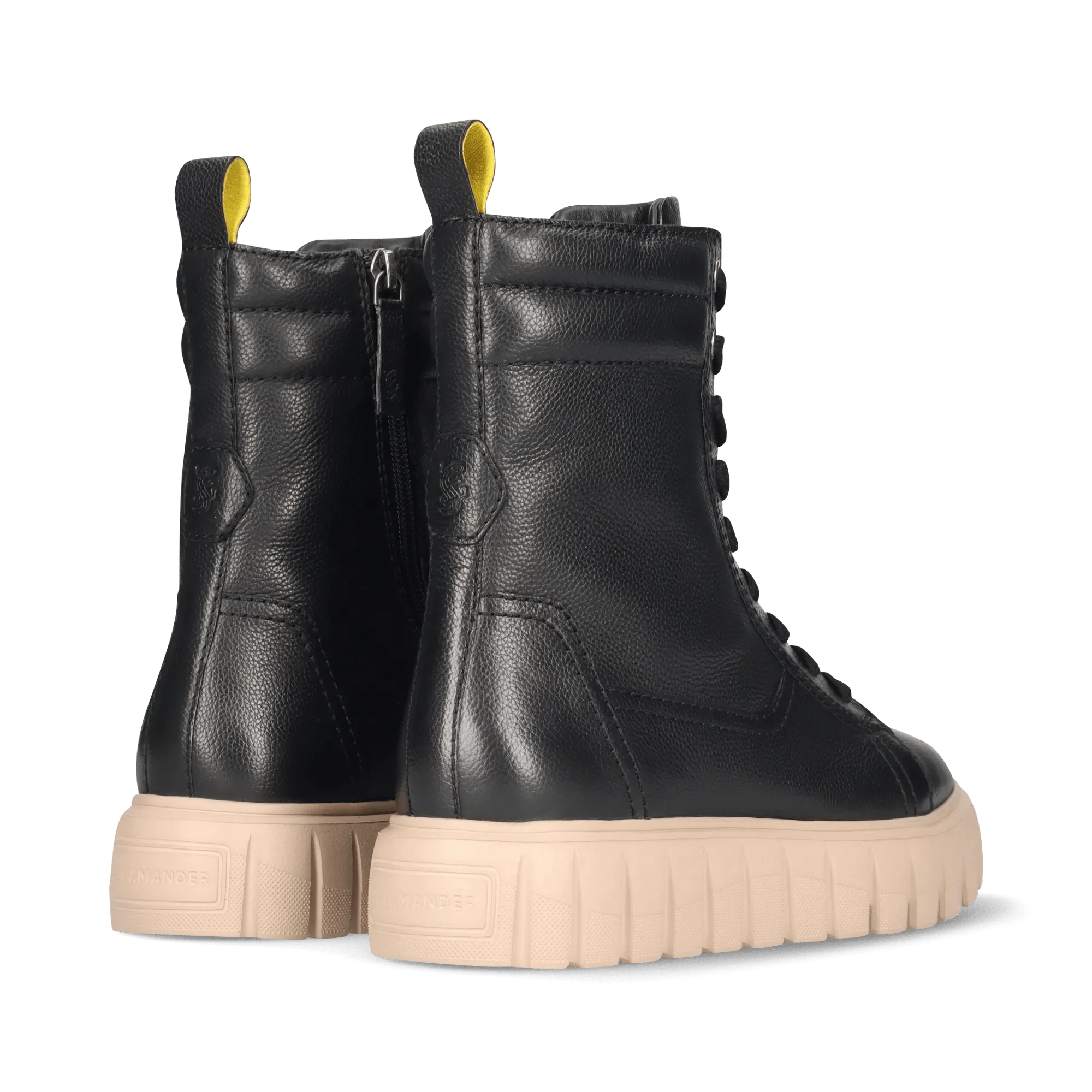 Leder Schnürstiefelette Schwarz - Image 4
