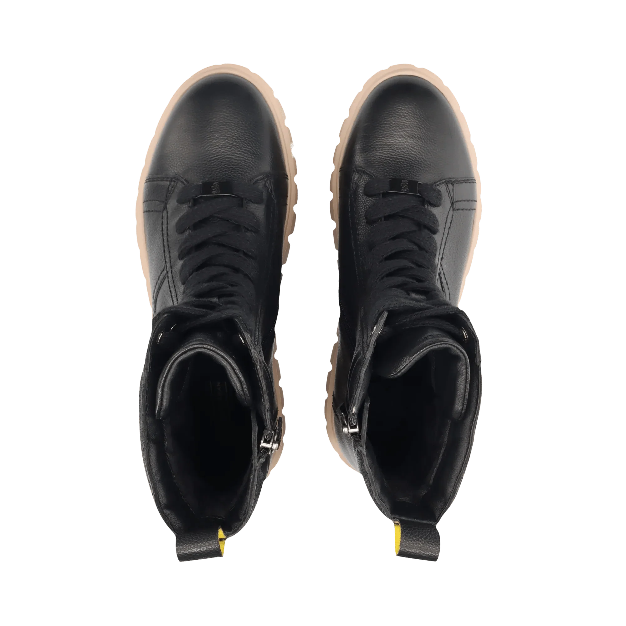 Leder Schnürstiefelette Schwarz - Image 6
