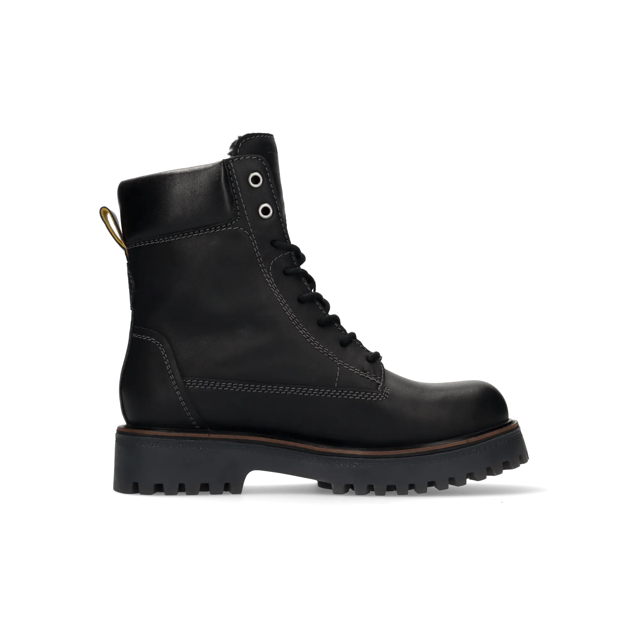 Leder Schnürstiefelette Schwarz - Image 3