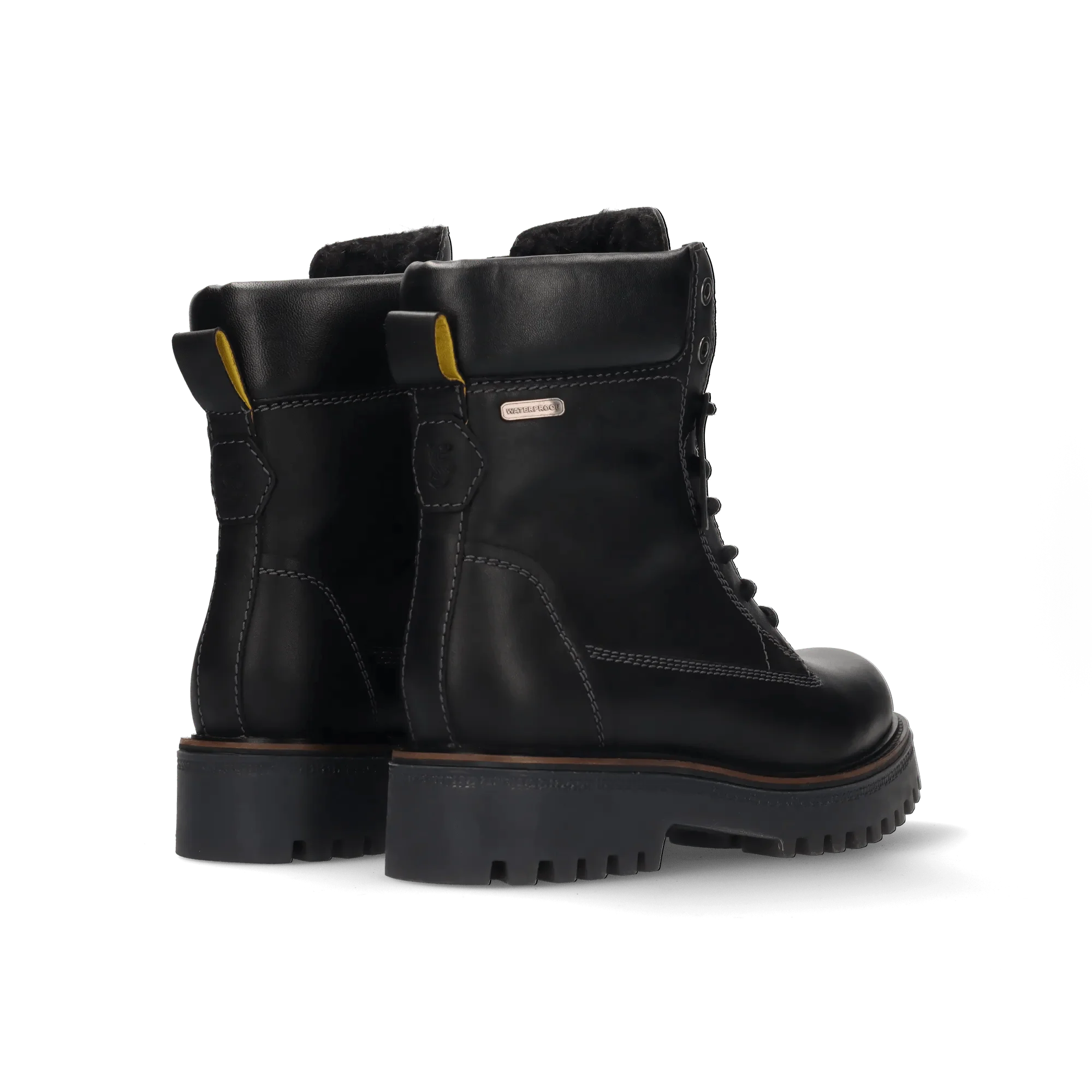 Leder Schnürstiefelette Schwarz - Image 4