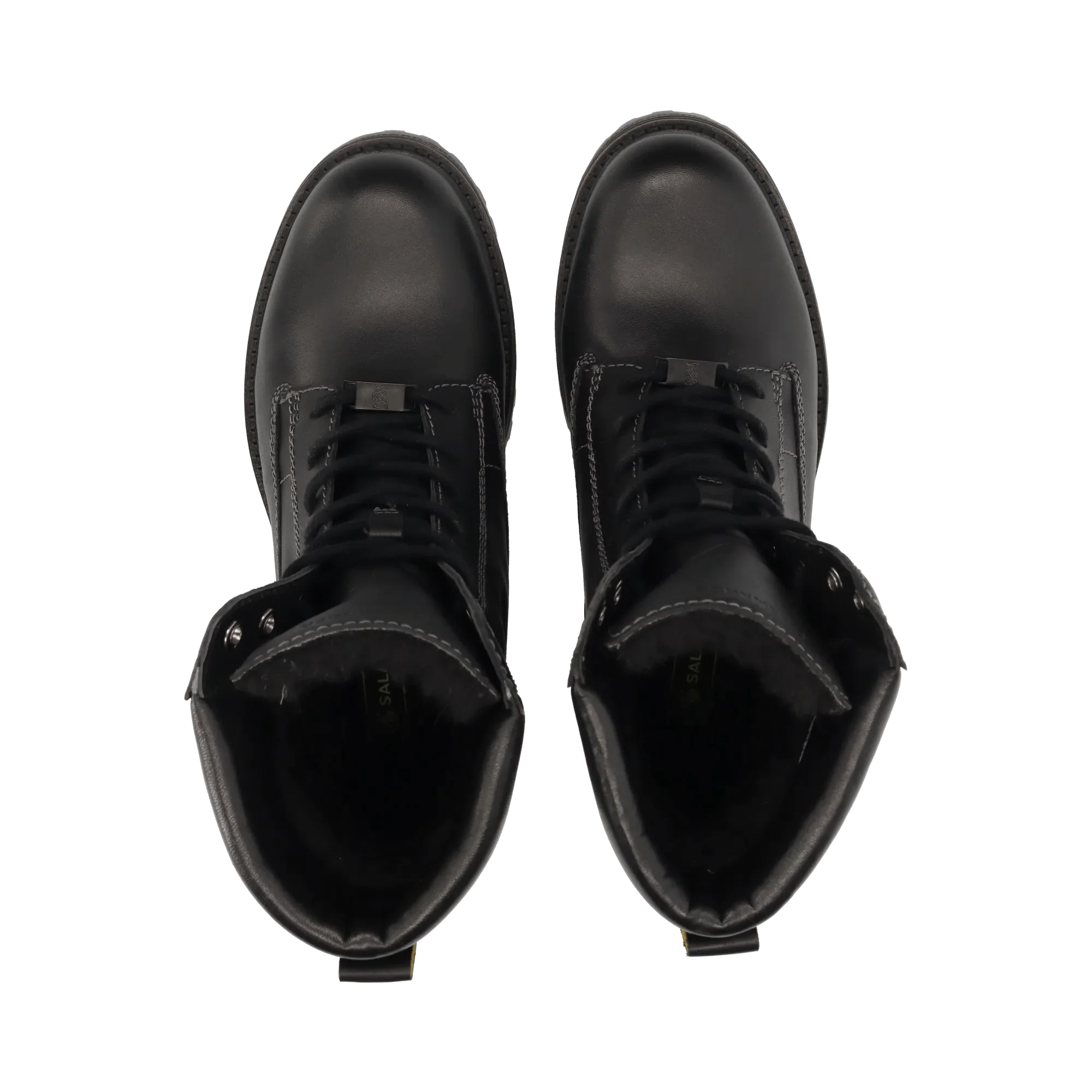 Leder Schnürstiefelette Schwarz - Image 6