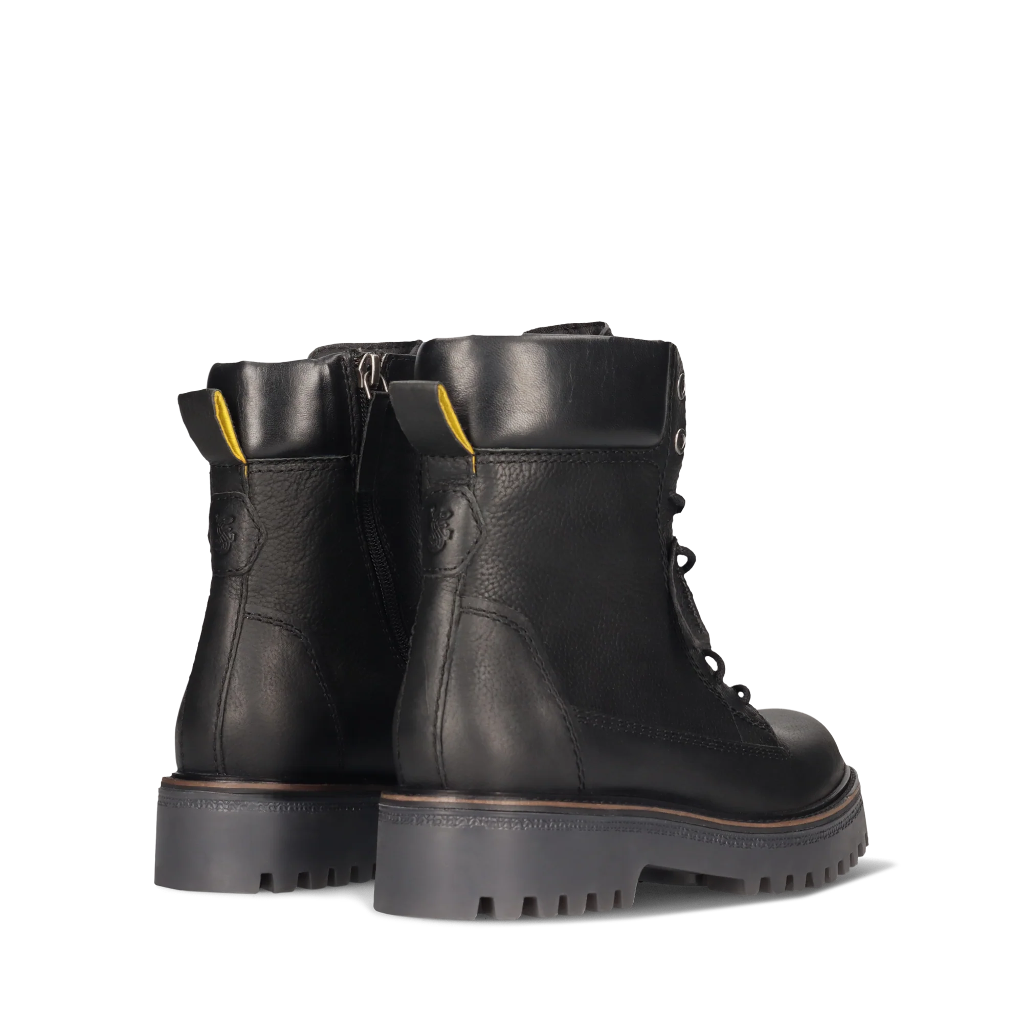 Leder Schnürstiefelette Schwarz - Image 4