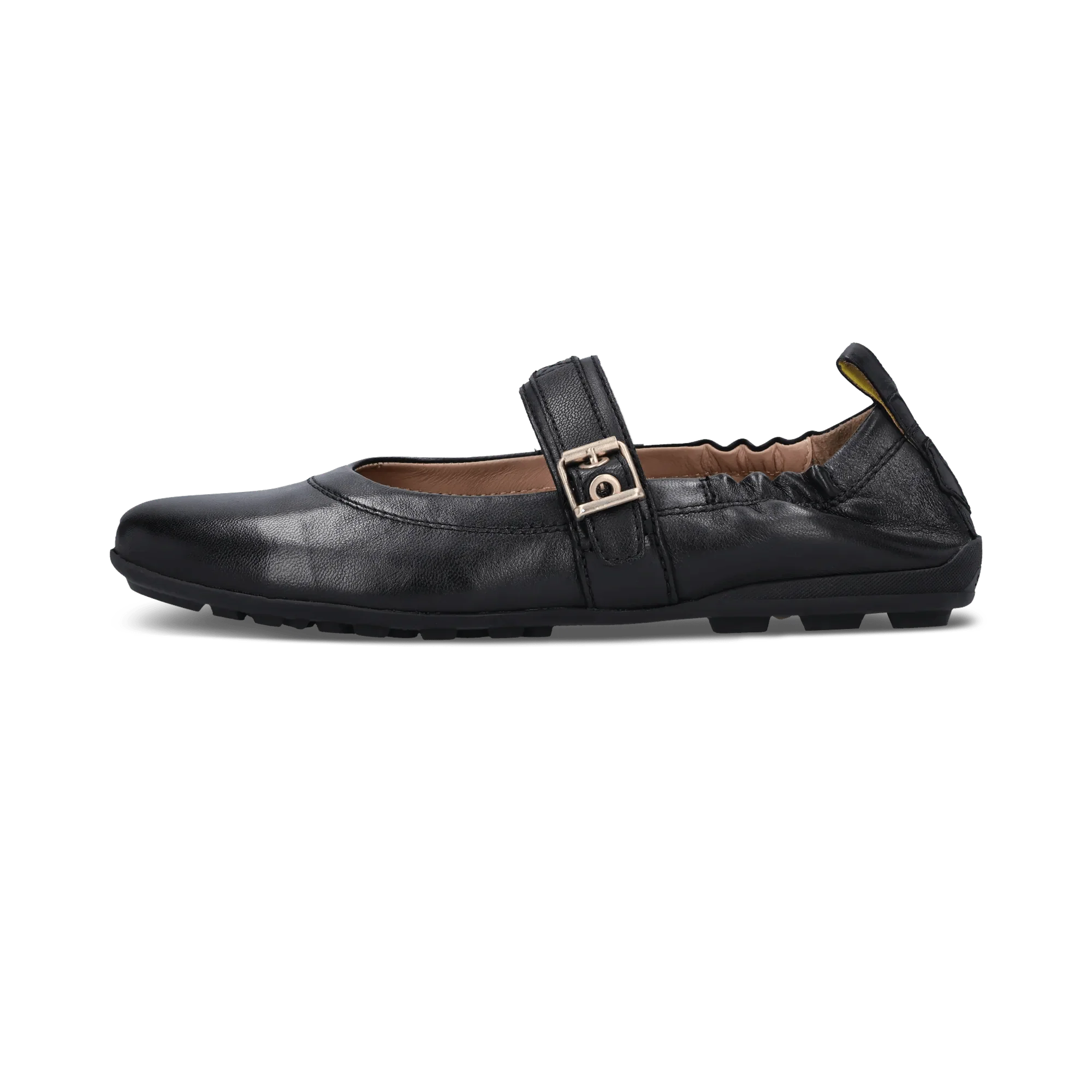 Leder Slip On Schwarz