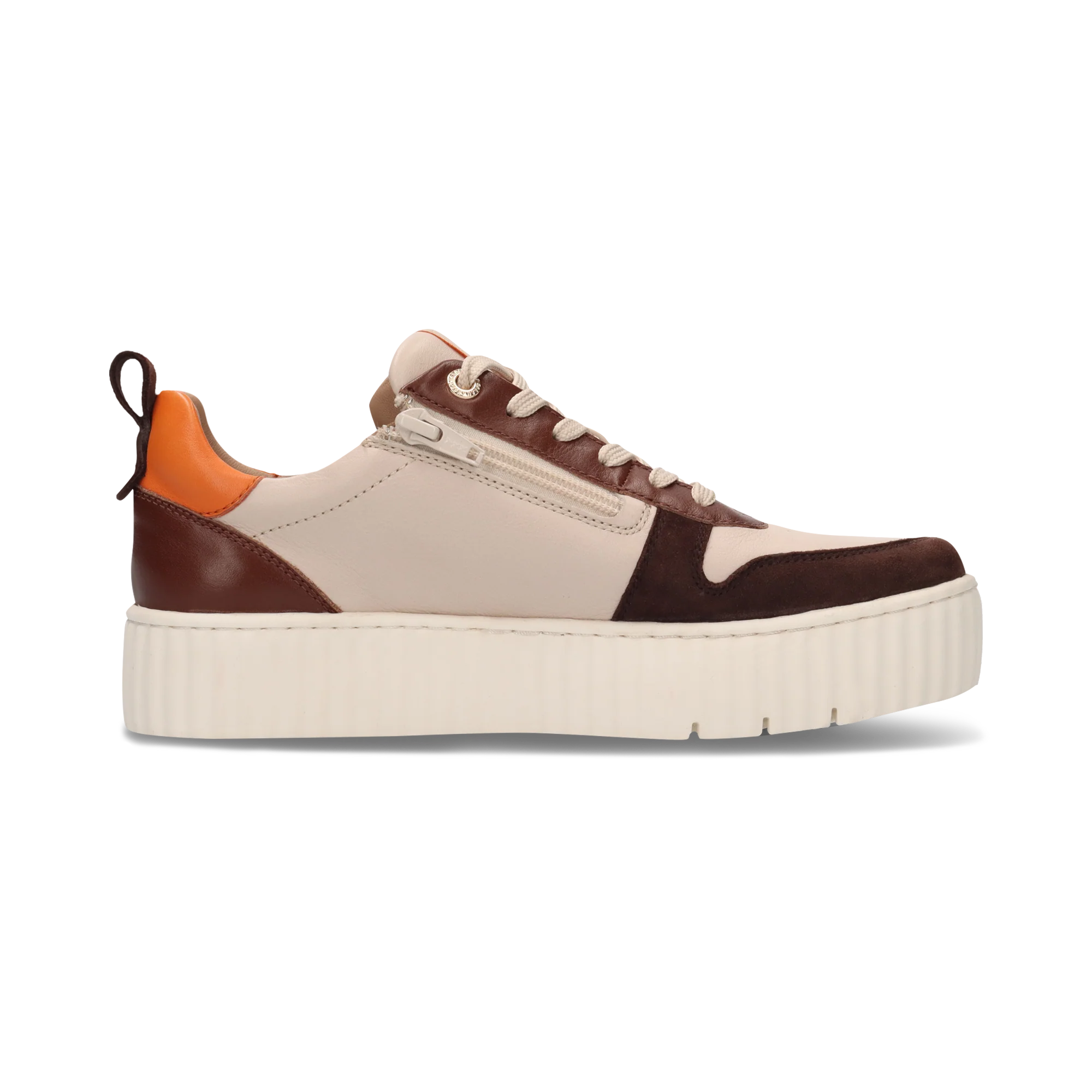 Leder Sneaker Beige/Multicolor - Image 3