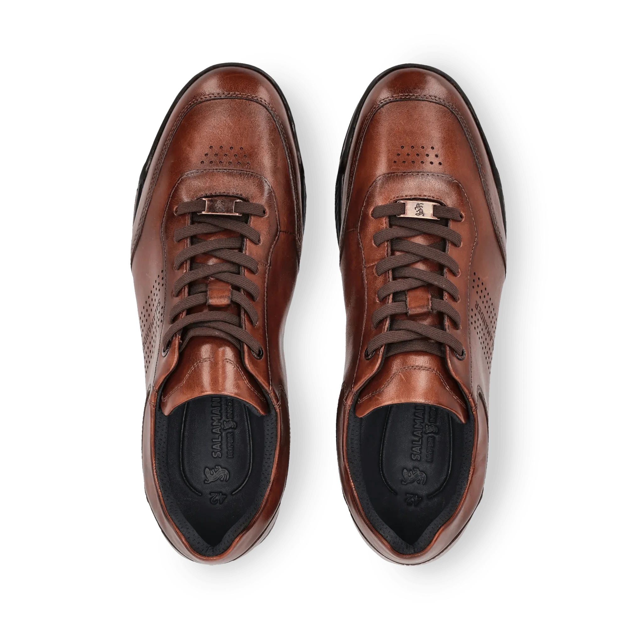 Leder Sneaker Cognac - Image 6