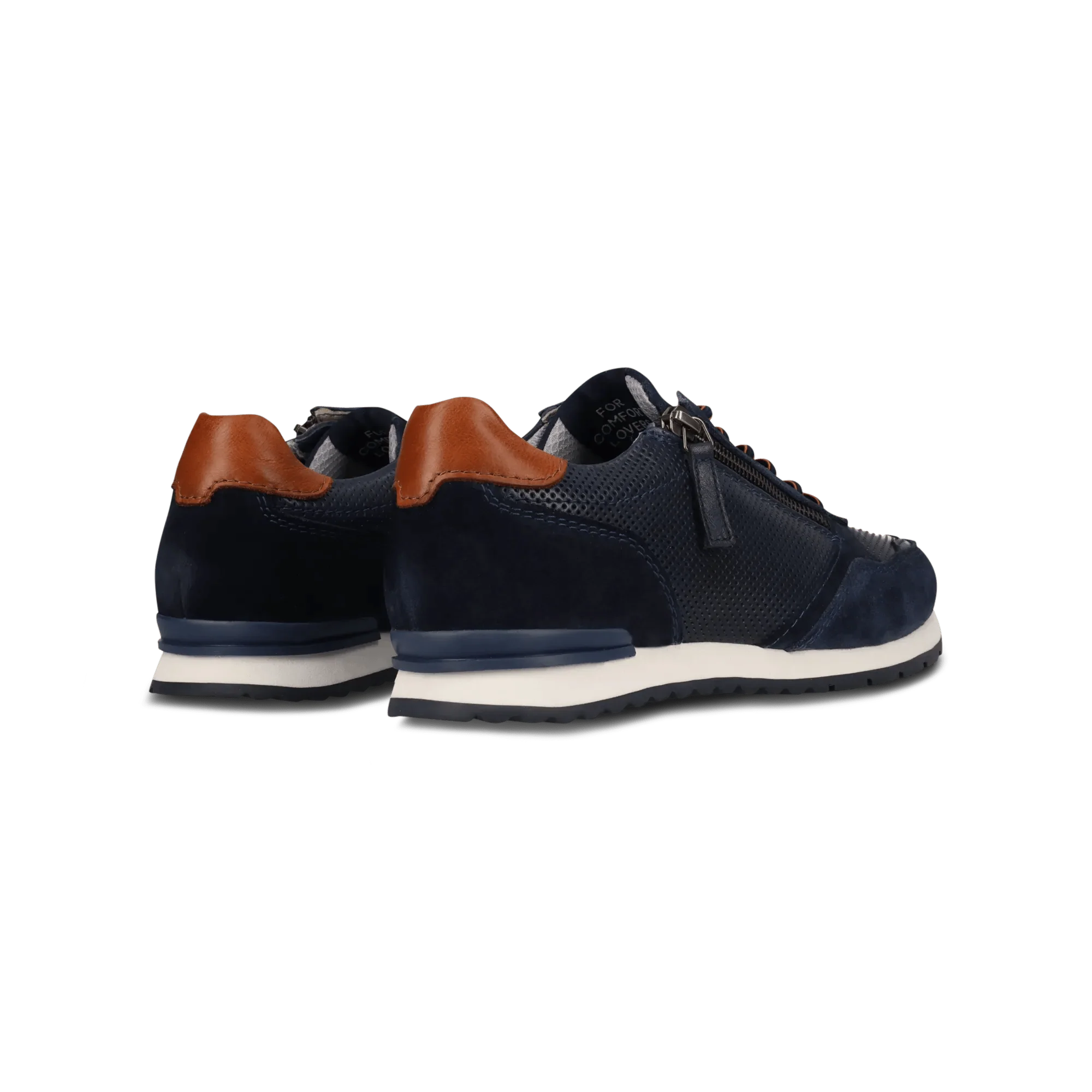 Leder Sneaker Dunkelblau/Blau - Image 4