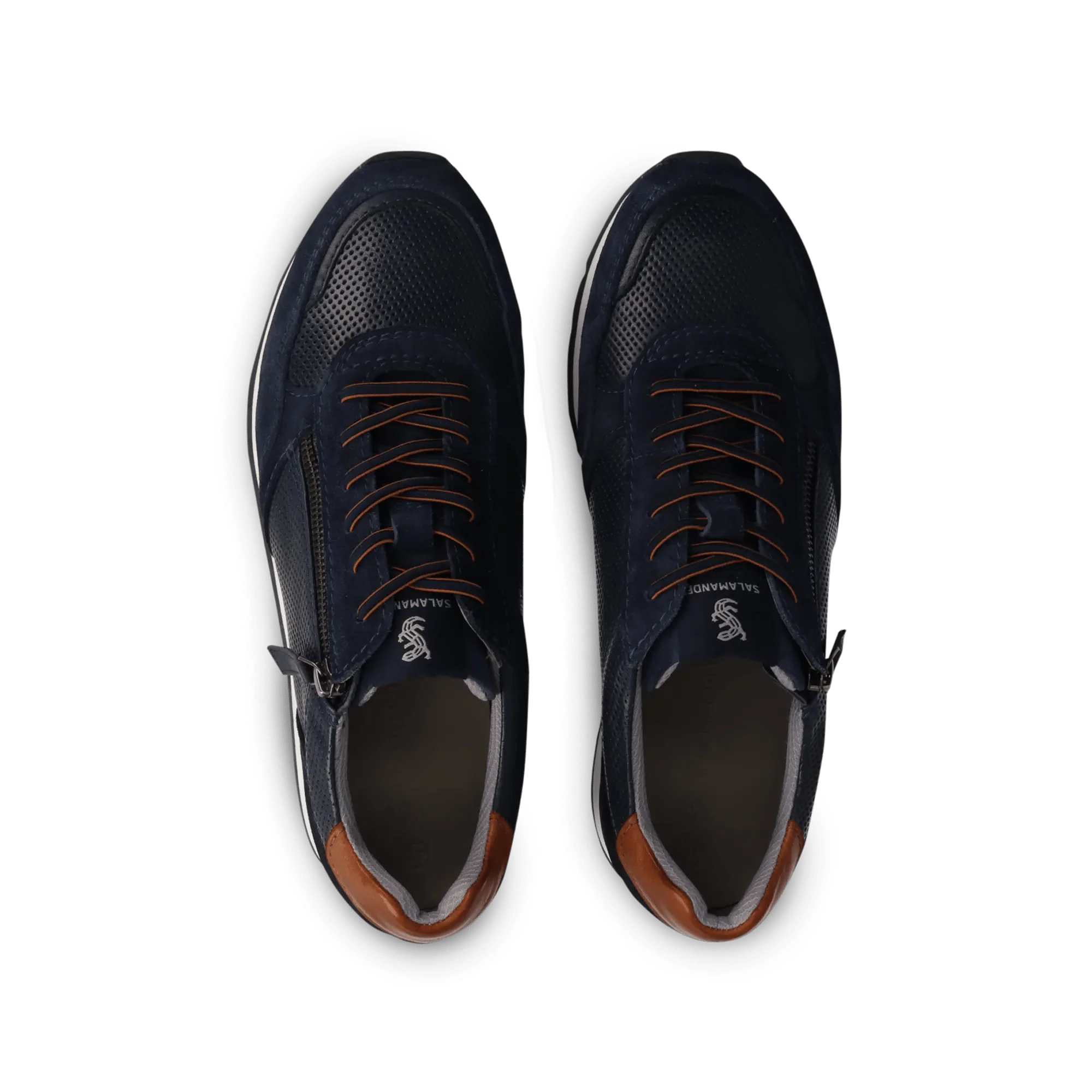 Leder Sneaker Dunkelblau/Blau - Image 6
