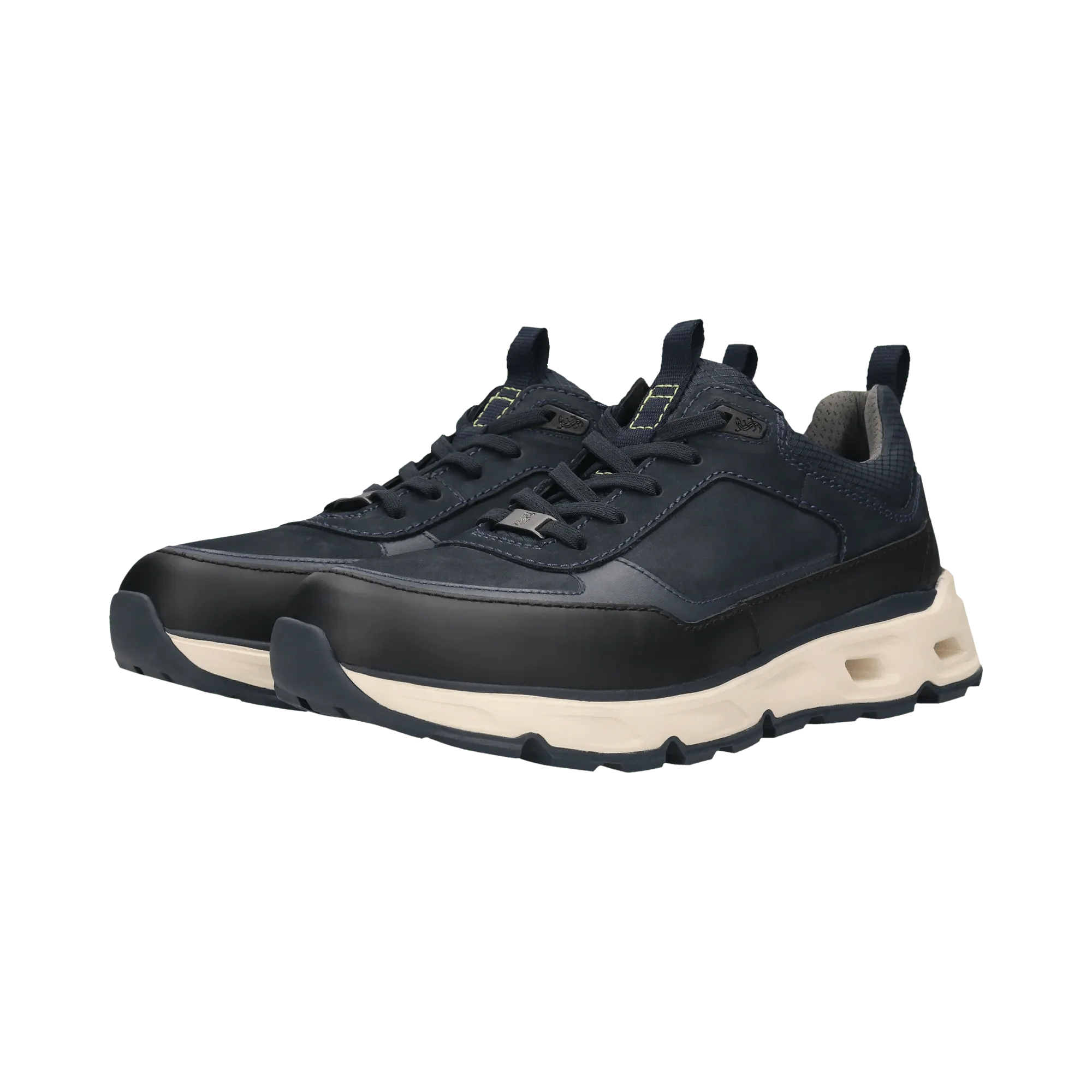 Leder Sneaker Dunkelblau/Schwarz - Image 4