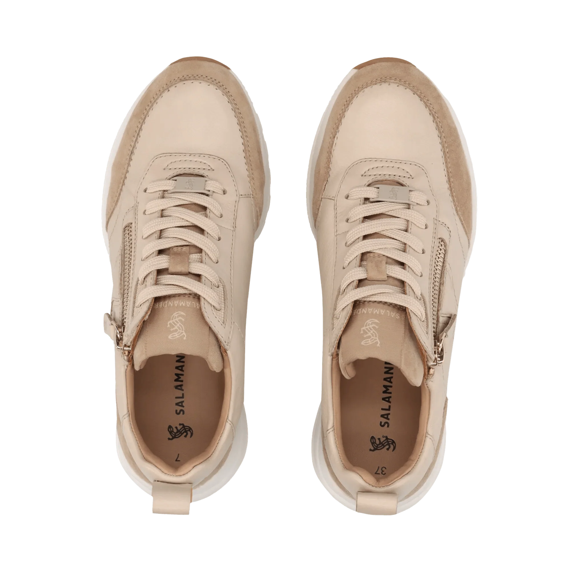 Leder Sneaker Sand/Beige - Image 6