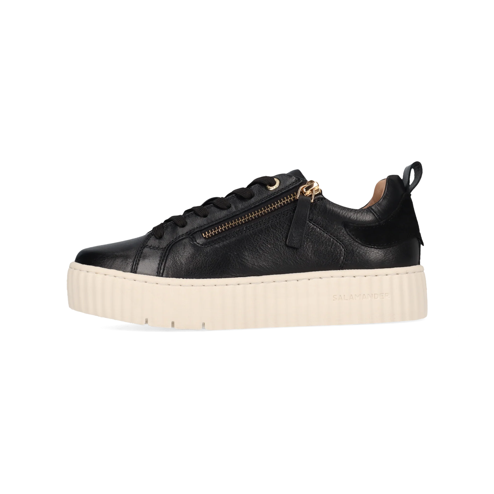 Leder Sneaker Schwarz