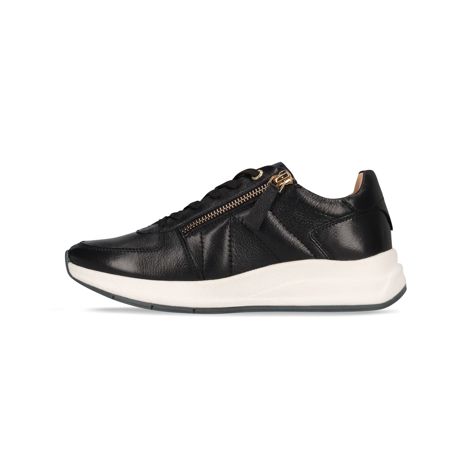 Leder Sneaker Schwarz