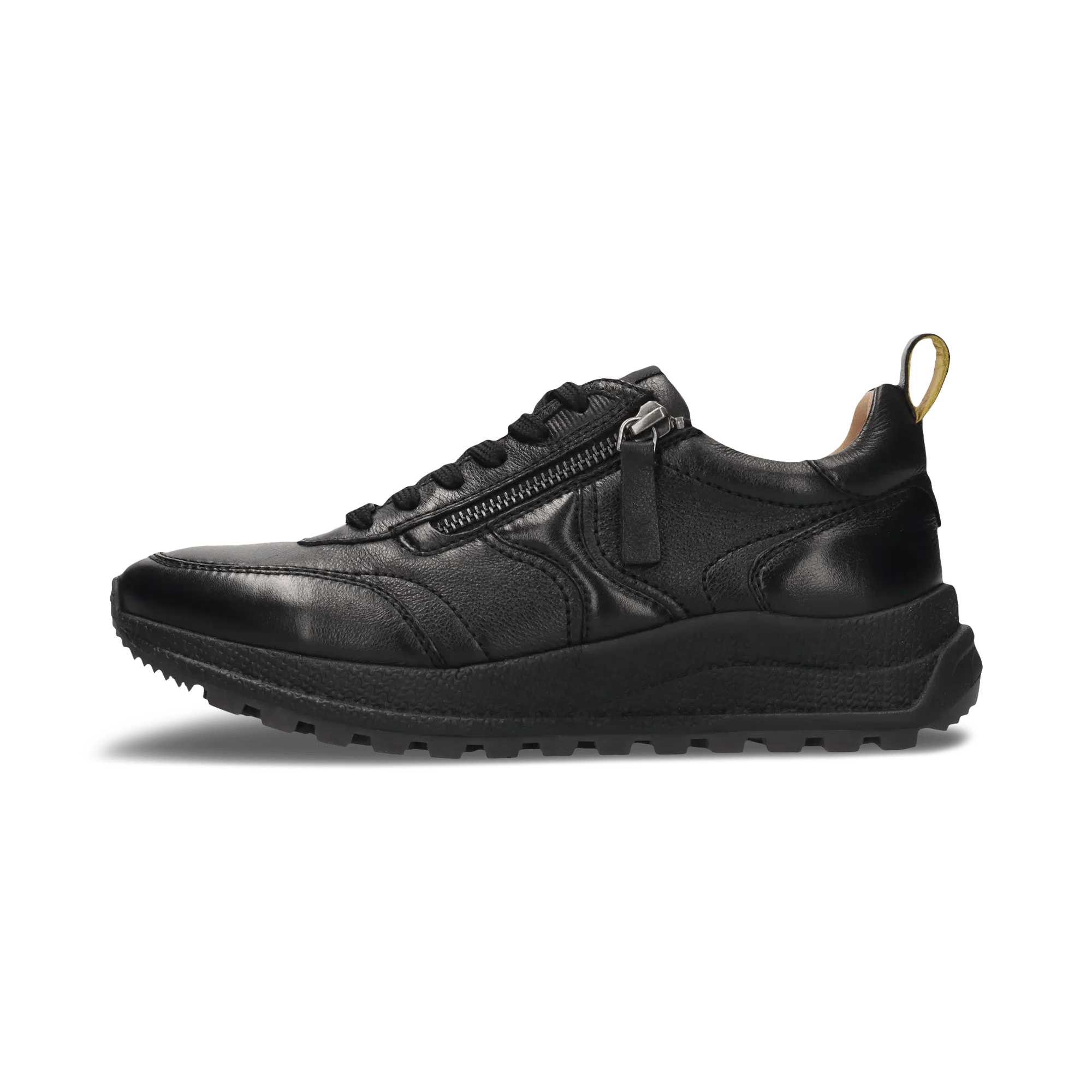 Leder Sneaker Schwarz