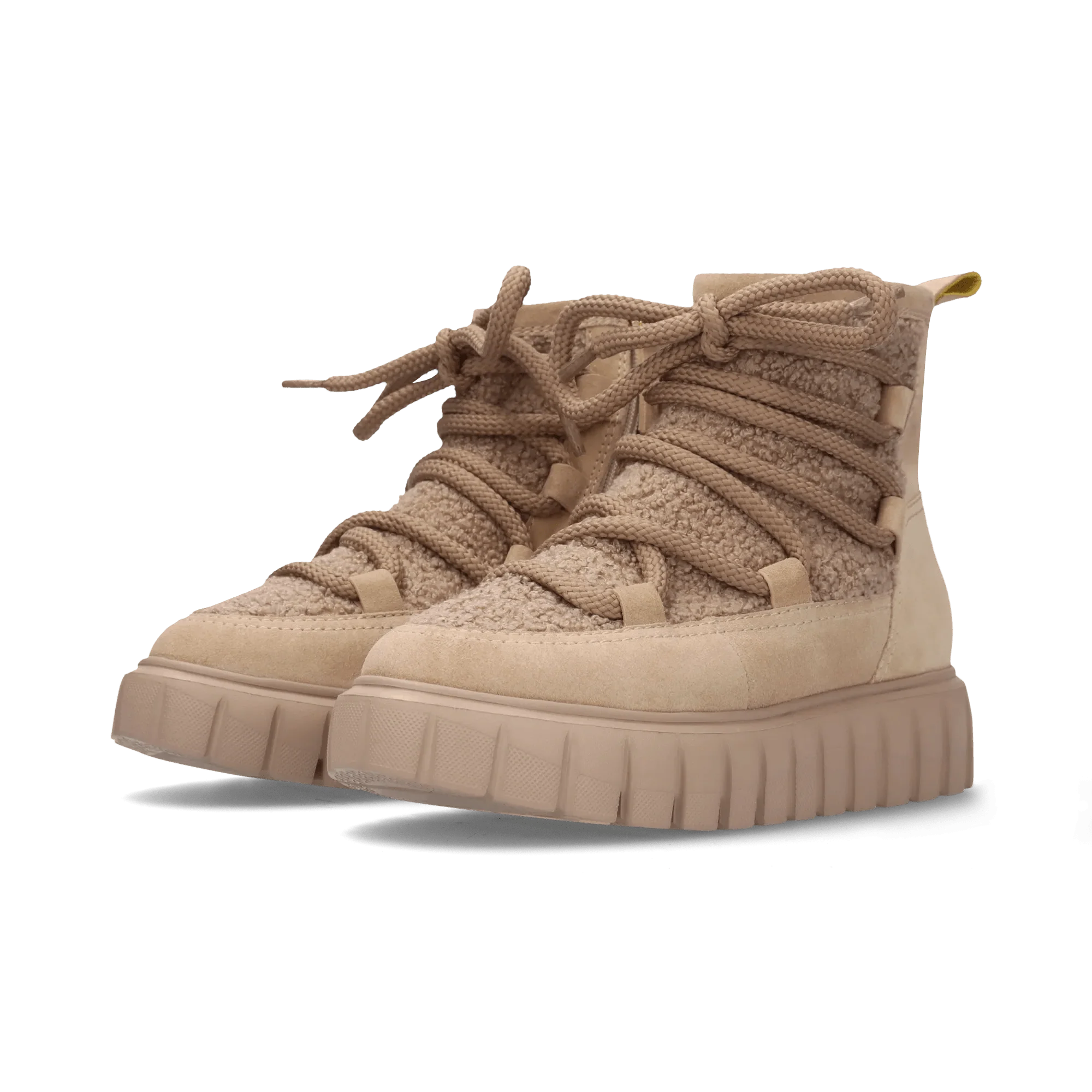 Leder Winterstiefelette Beige - Image 2