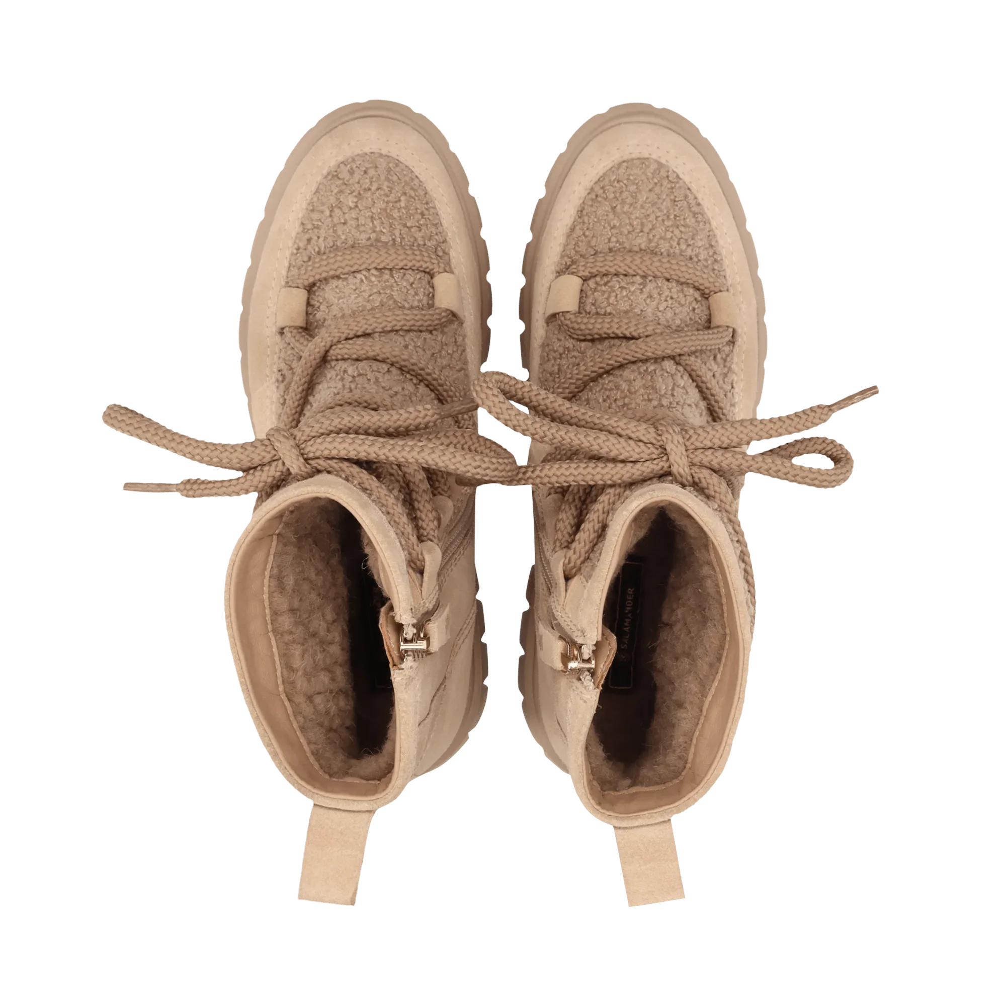 Leder Winterstiefelette Beige - Image 6
