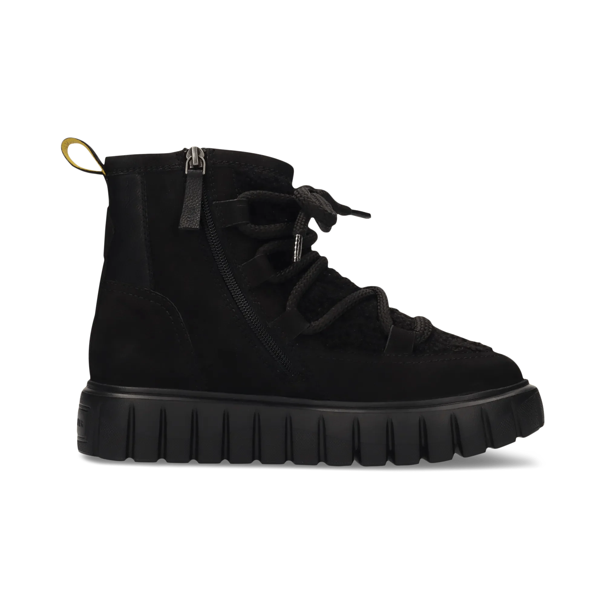 Leder Winterstiefelette Schwarz - Image 3