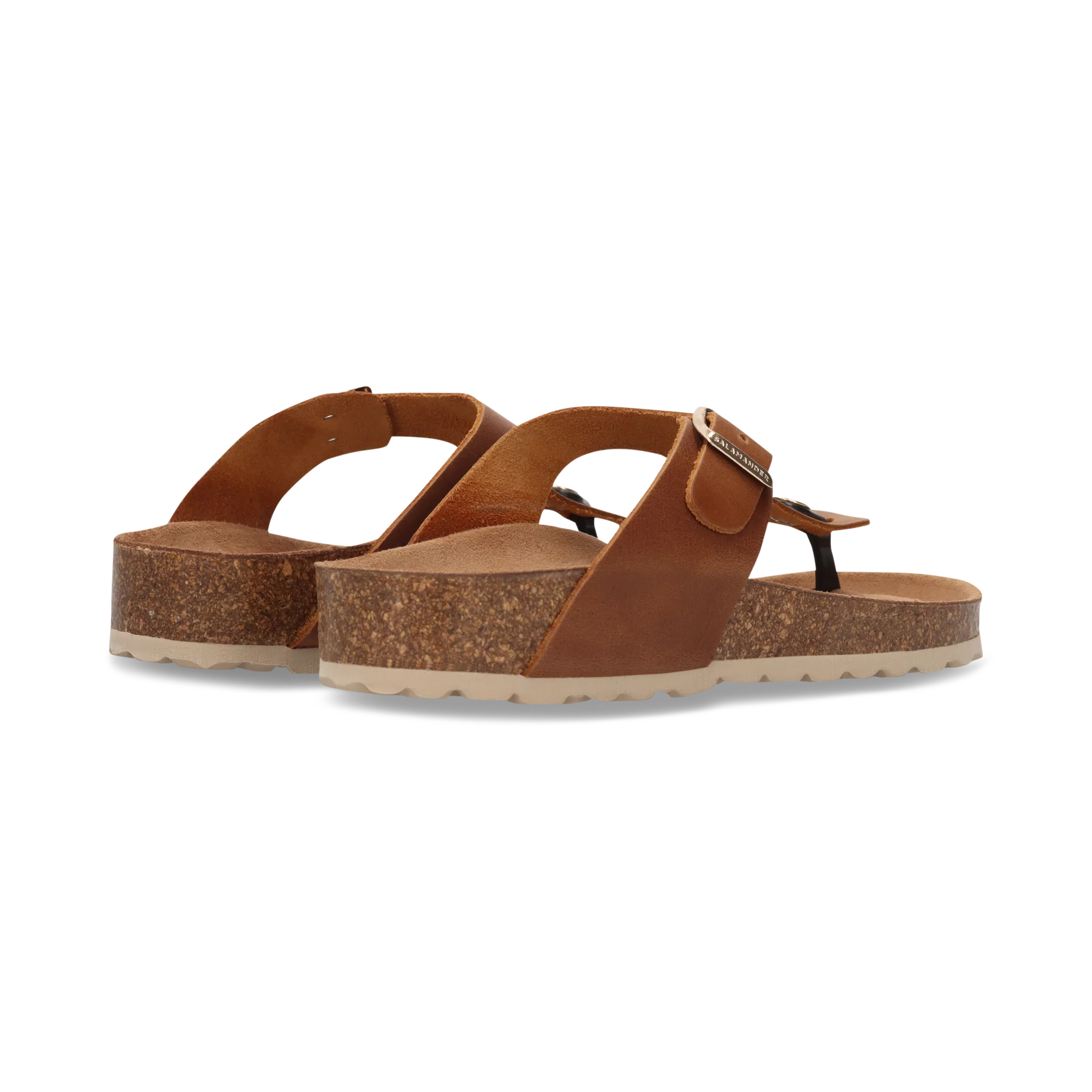 Leder Zehentrenner Cognac - Image 4