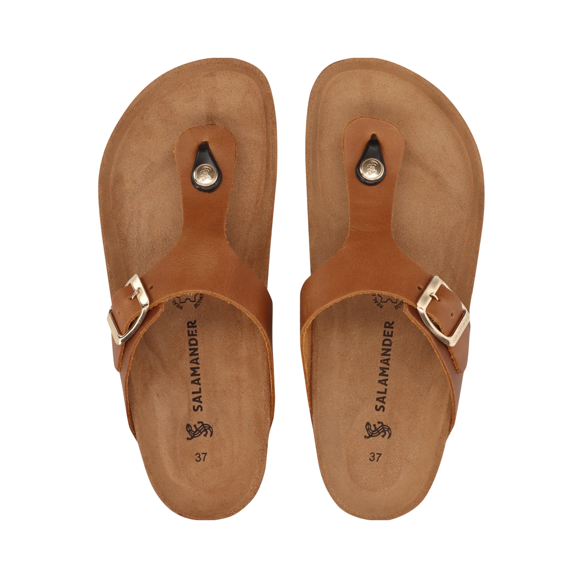 Leder Zehentrenner Cognac - Image 6